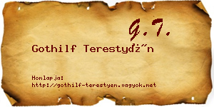 Gothilf Terestyén névjegykártya